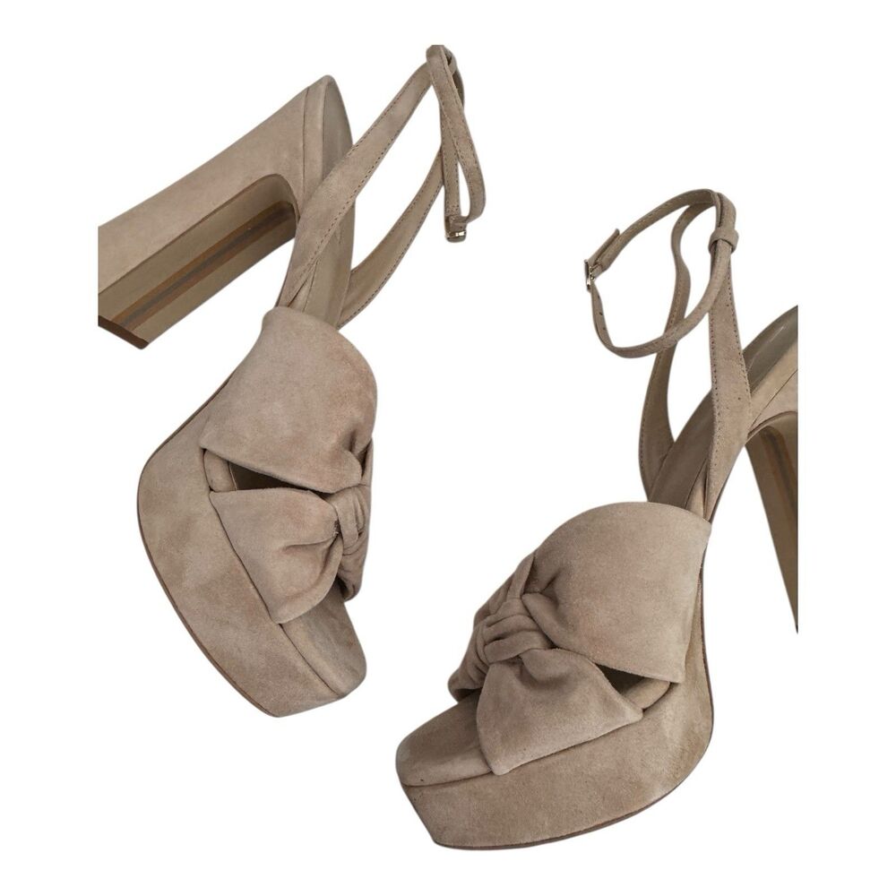 Sam Edelman Women's 10.5M Kristen Platform Heel Cappuccino Suede $180 - Picture 7 of 14
